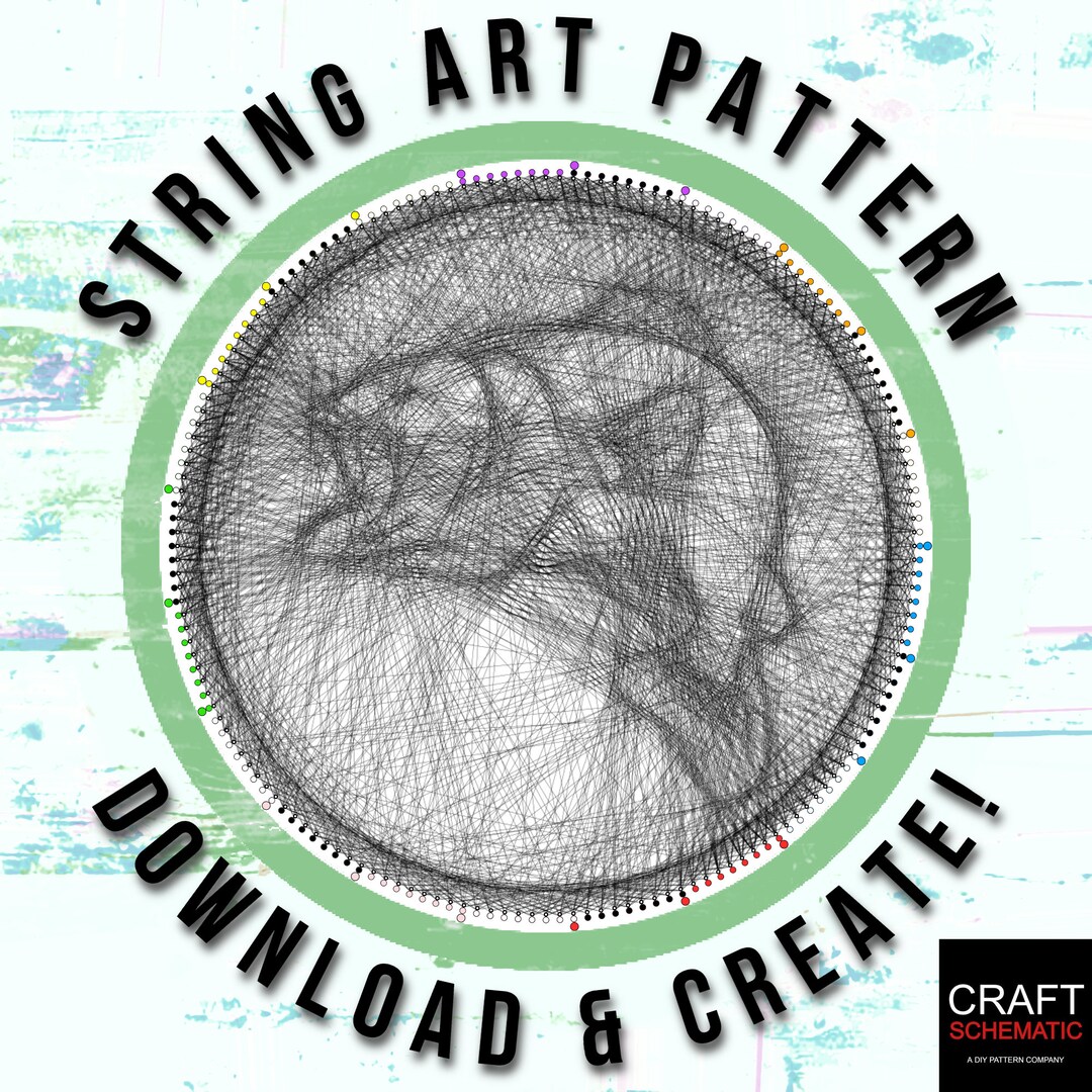 Fish, Fishing, String Art Template PDF, String Art Digital Kit, String