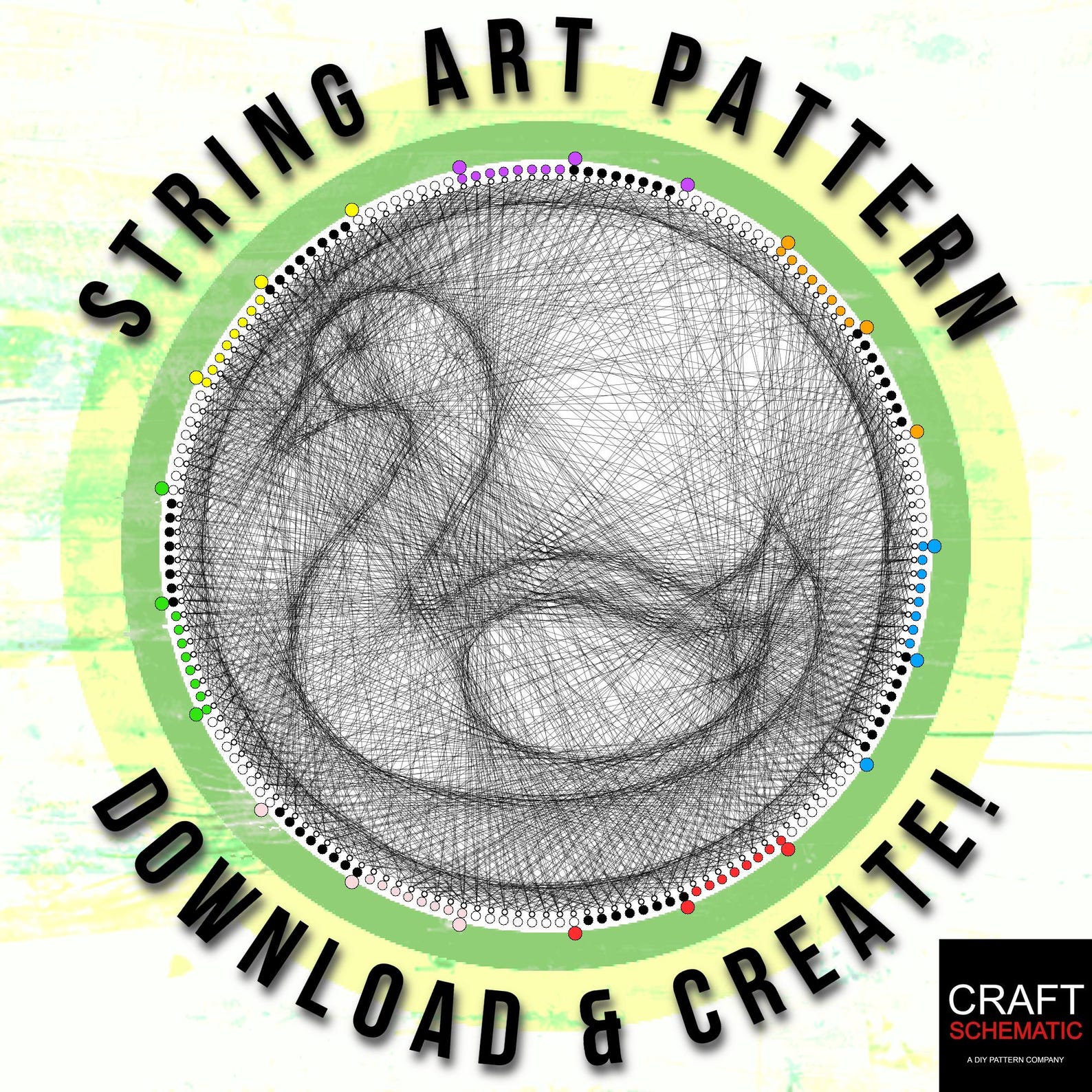 Duck String Art Template: DIY Digital Pattern (PDF) - Etsy