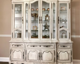 Vintage China Cabinet Hutch *Sold! Do not purchase! Sample Piece!!