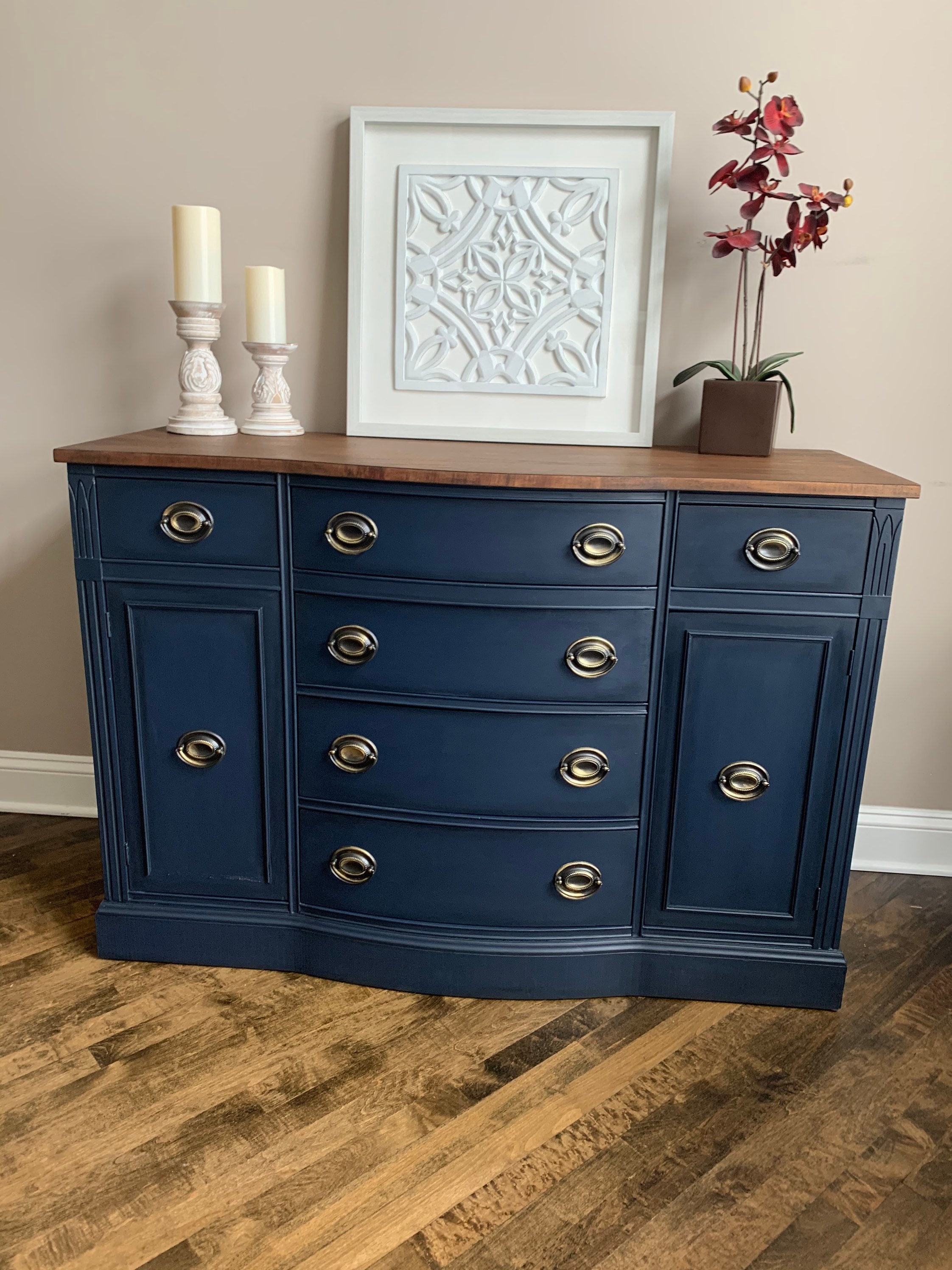 Navy Blue Buffet Sold Do Not Purchase Etsy UK