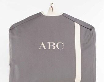 Monogrammed Canvas Garment Bag, Personalized Gift, Wedding Present, Graduation Gift