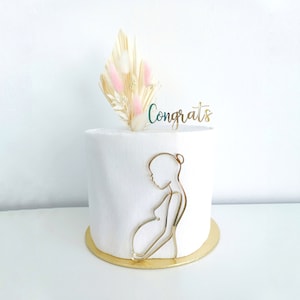 Boho diaper cake, dried flower baby centerpiece, original gift for your best friend, pink shower party, flower diaper cake, newborn gift set