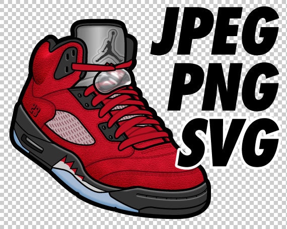 Air Jordan 5 Toro Bravo JPEG PNG SVG 