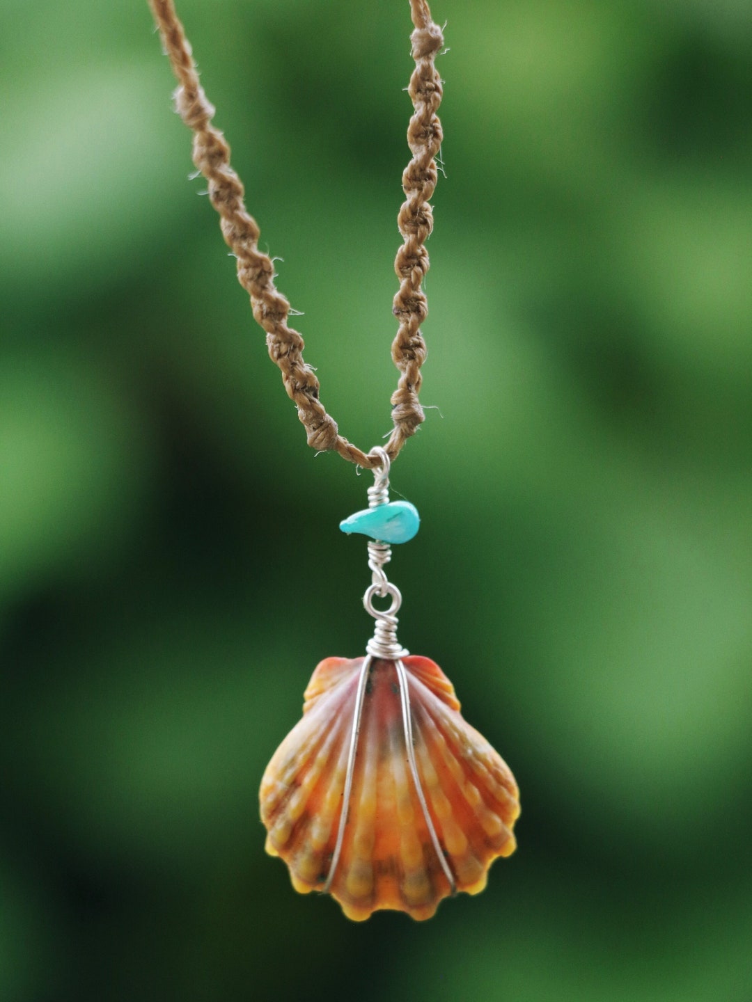 Sunrise Shell Necklace Etsy