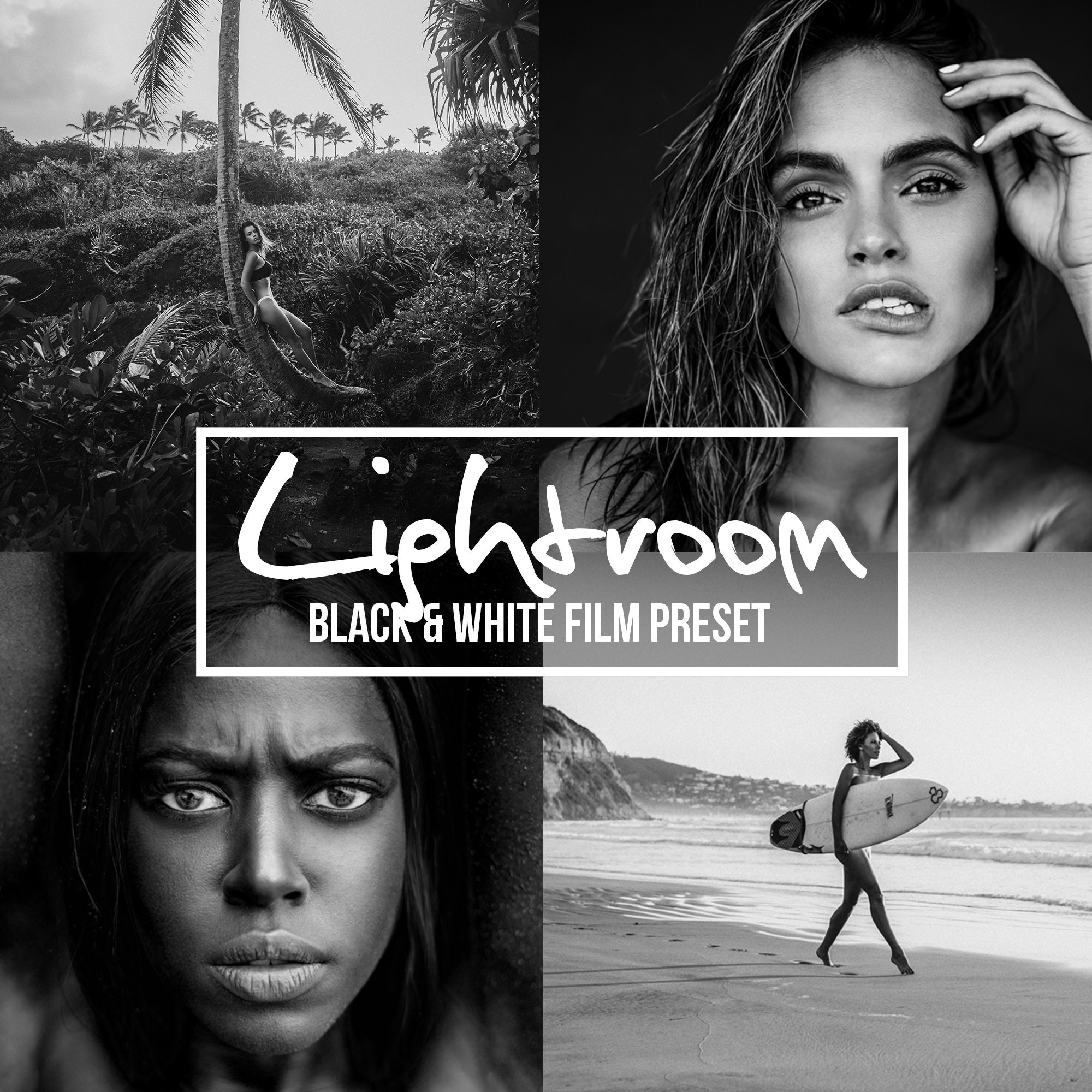Black and White Preset Lightroom Cc Desktop Etsy