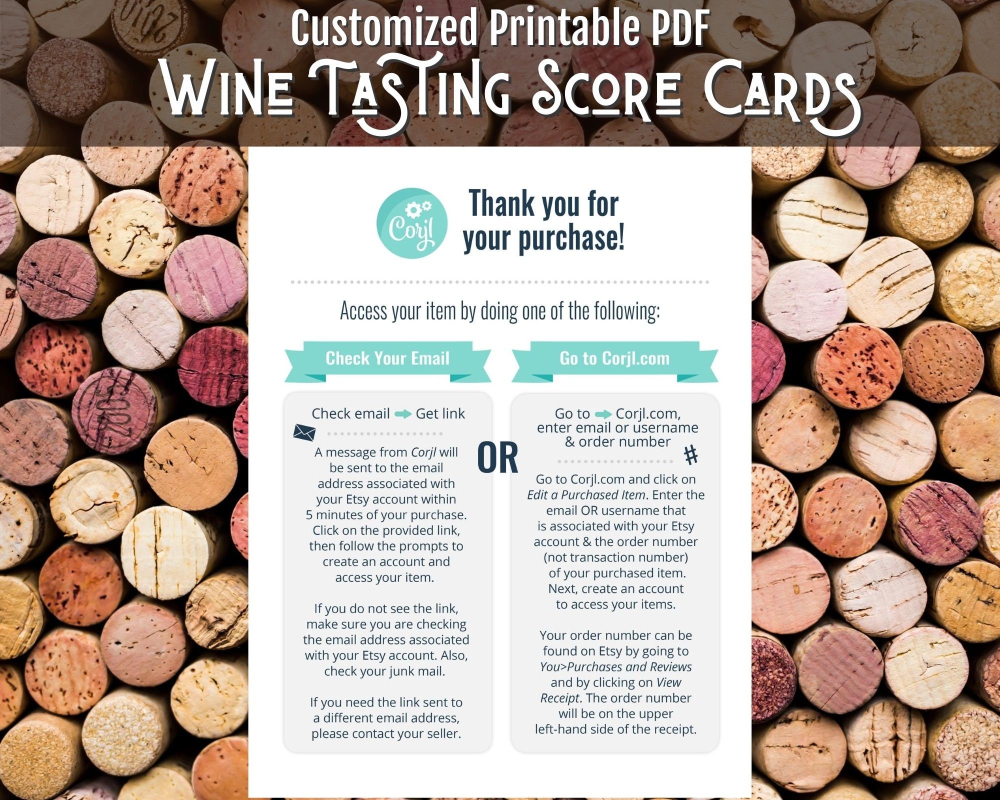 Editable Wine Tasting Score Card Printable PDF Digital Download 8.5x11 ...