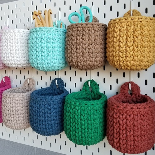 Handmade Gift Mini Hanging Basket Desk Organizer SKÅDIS Etsy