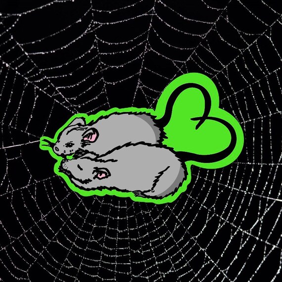 Twin Rats Vinyl Sticker | Etsy