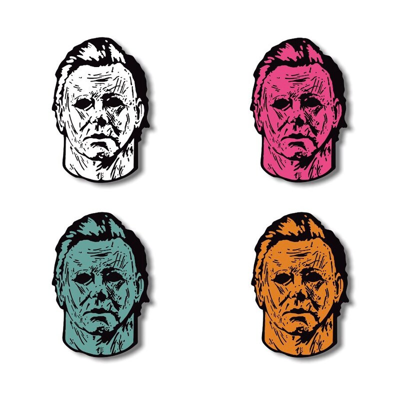 John Carpenters Halloween Michael Myers Vinyl Sticker Etsy