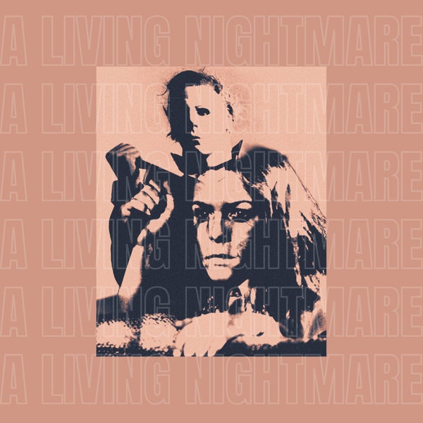 Halloween Michael Myers and Laurie Strode Vinyl Sticker