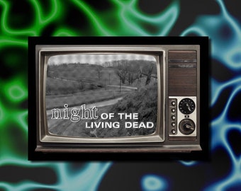 Night of the Living Dead Title Screen Vinyl Sticker