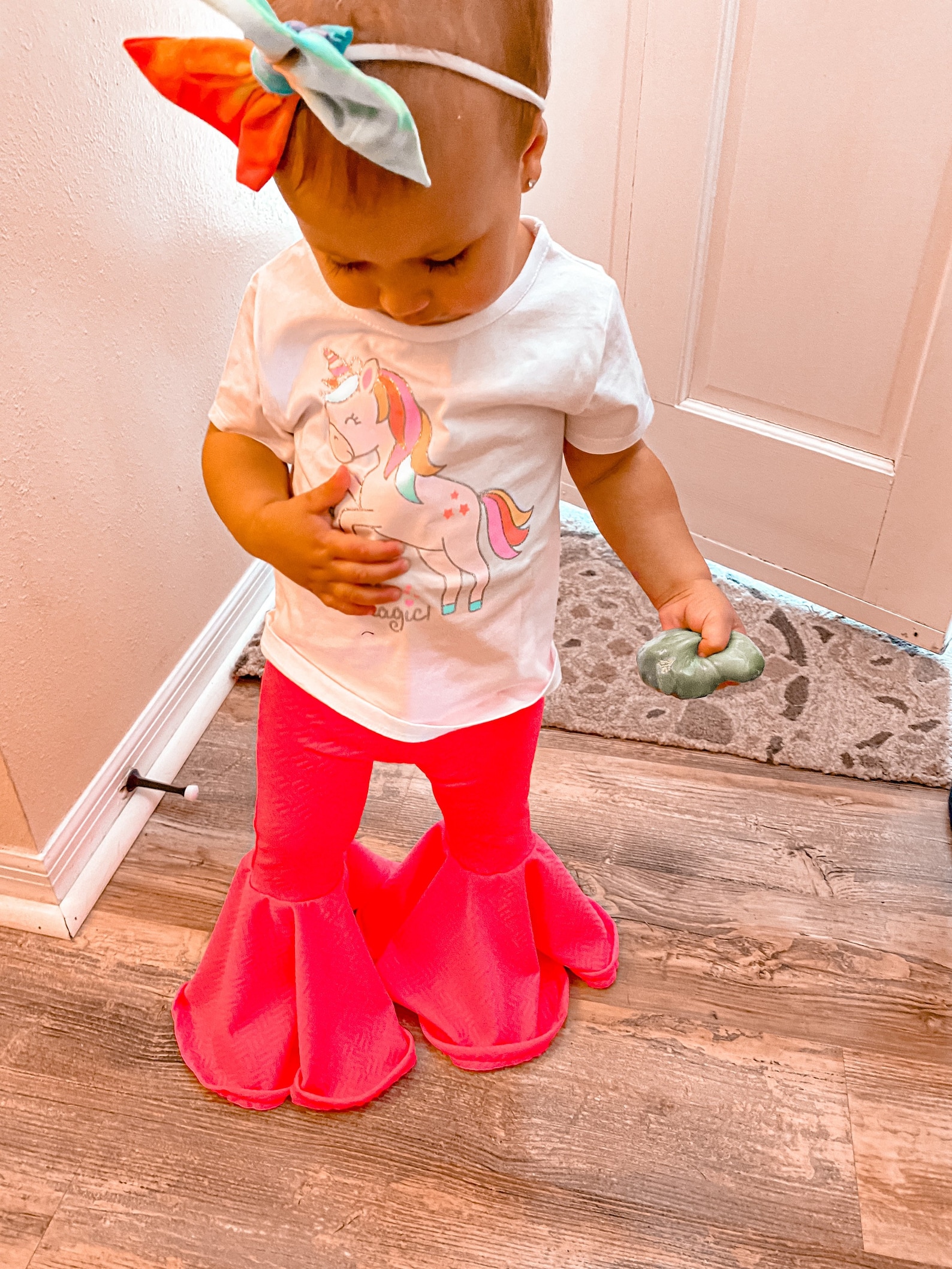 Neon Pink Baby Bell Bottoms Toddler Bell Bottoms Hot Pink | Etsy