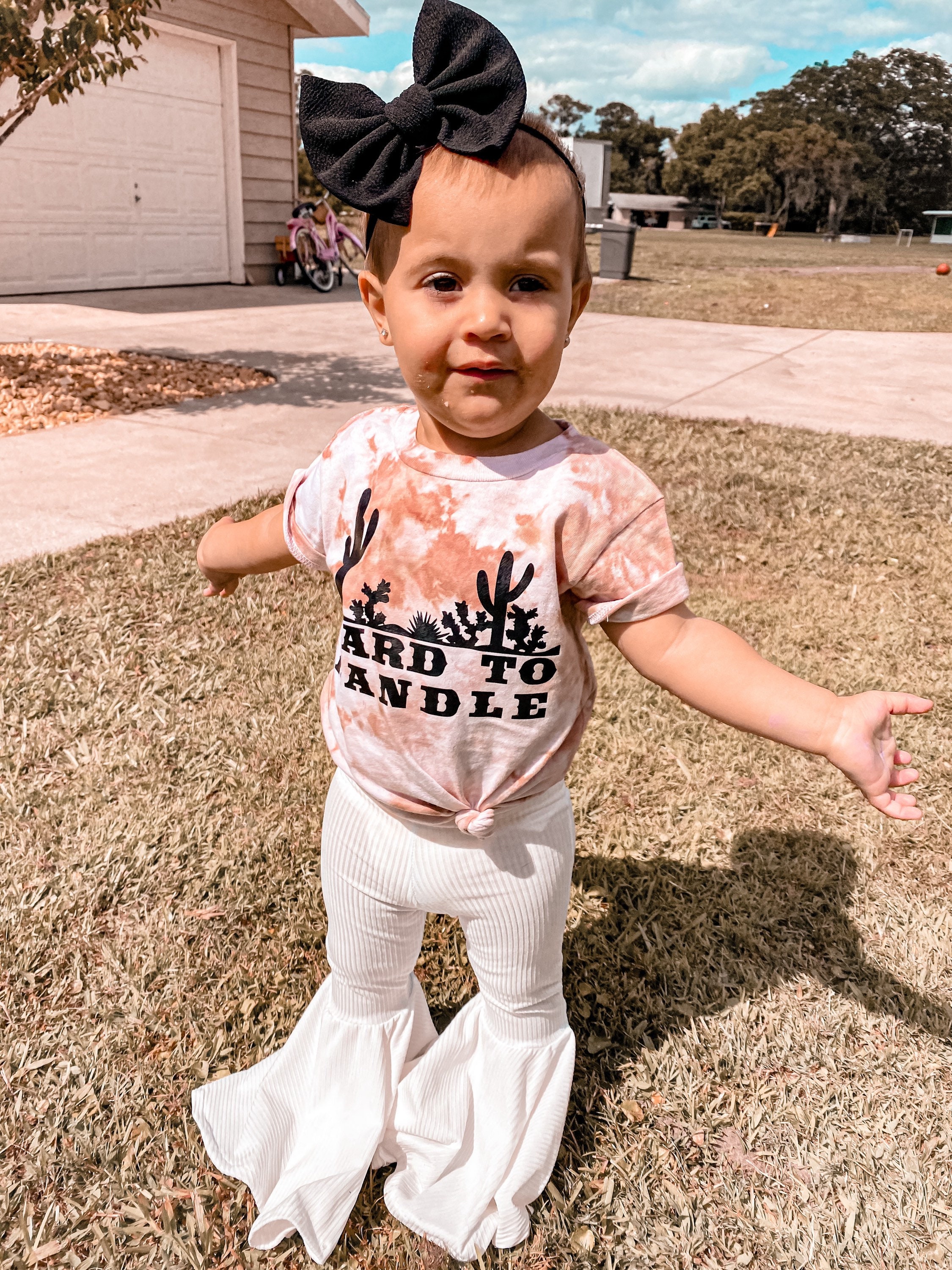 Baby Bell Bottoms Toddler Bell Bottoms White Bell Bottoms | Etsy