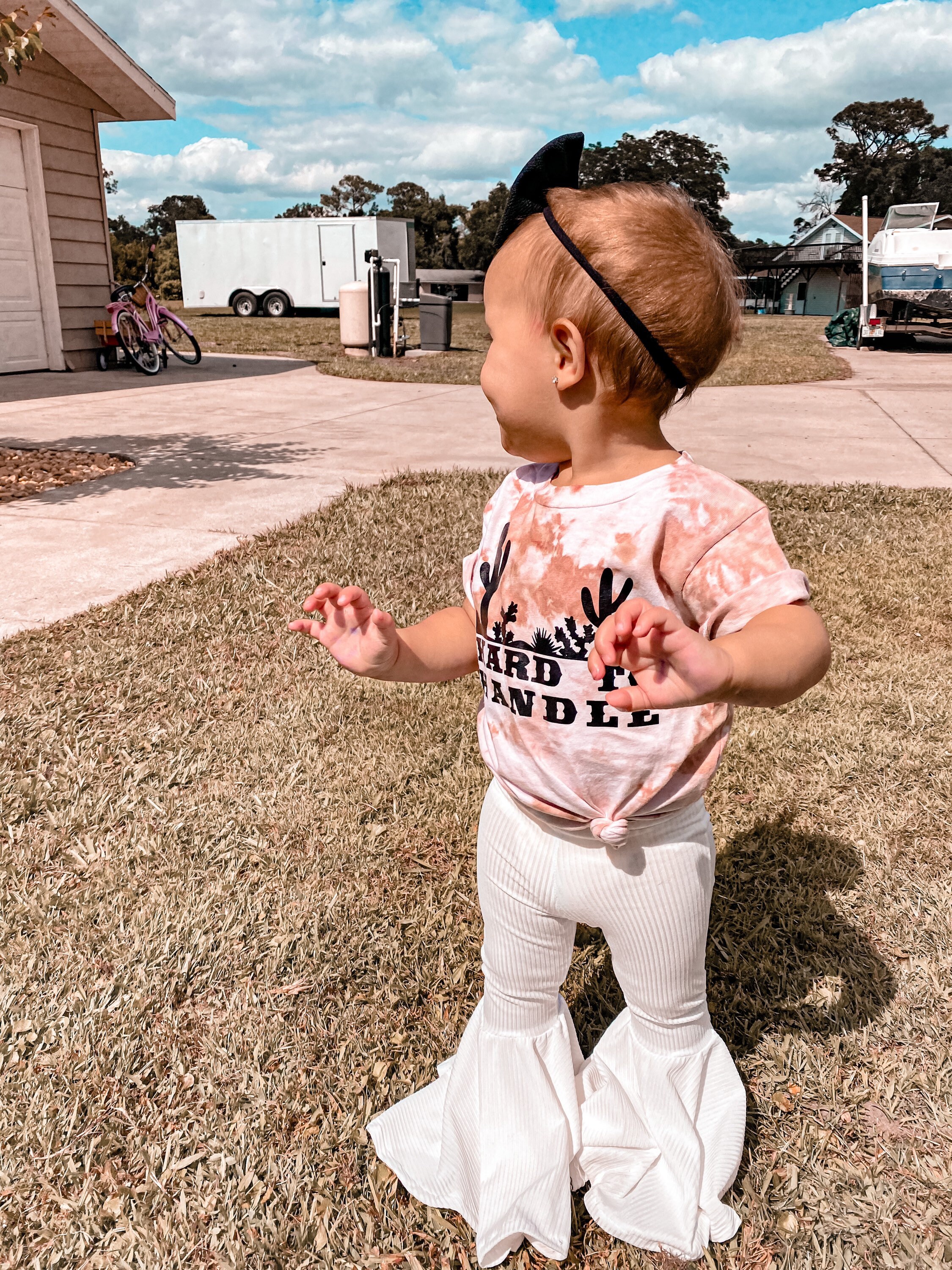 Baby Bell Bottoms Toddler Bell Bottoms White Bell Bottoms Etsy