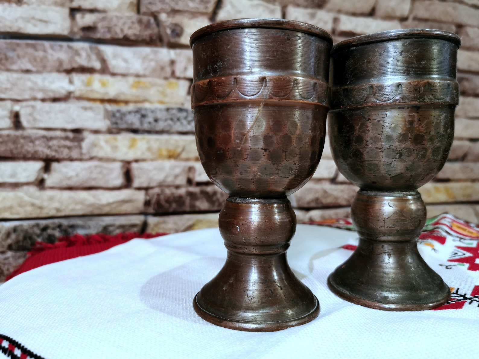 Charming Old Copper Cup Really Old Vintage Turkish Copper Etsy