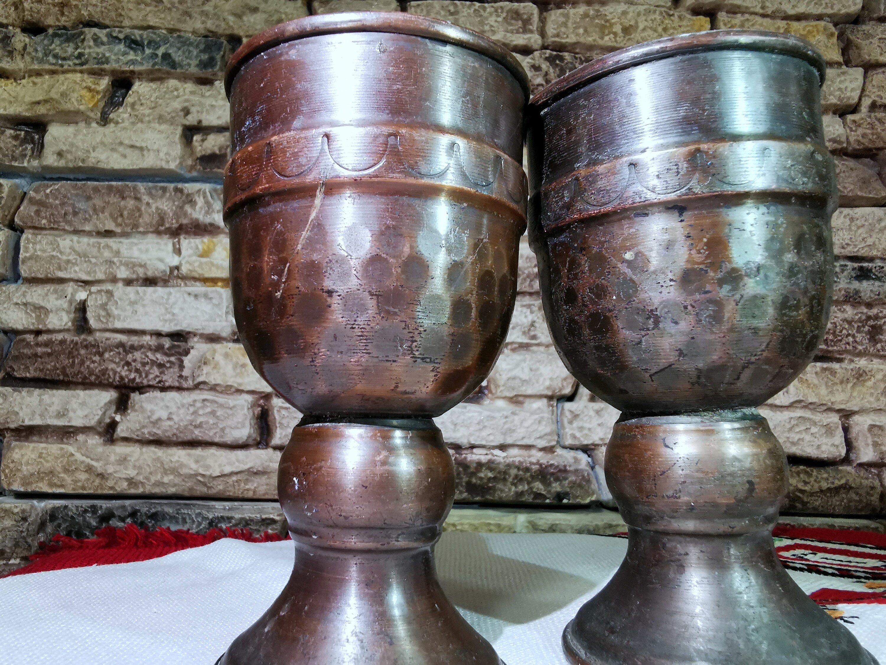 Charming Old Copper Cup Really Old Vintage Turkish Copper Etsy