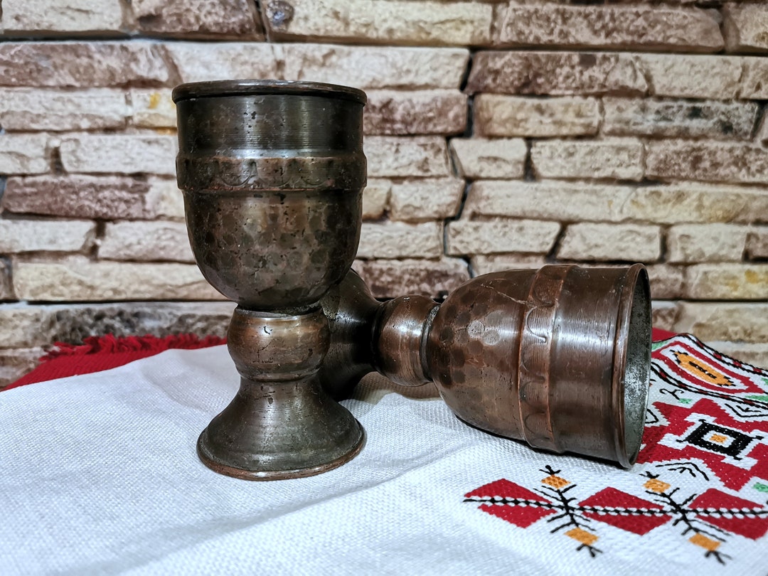 Charming Old Copper Cup Really Old Vintage Turkish Copper Etsy
