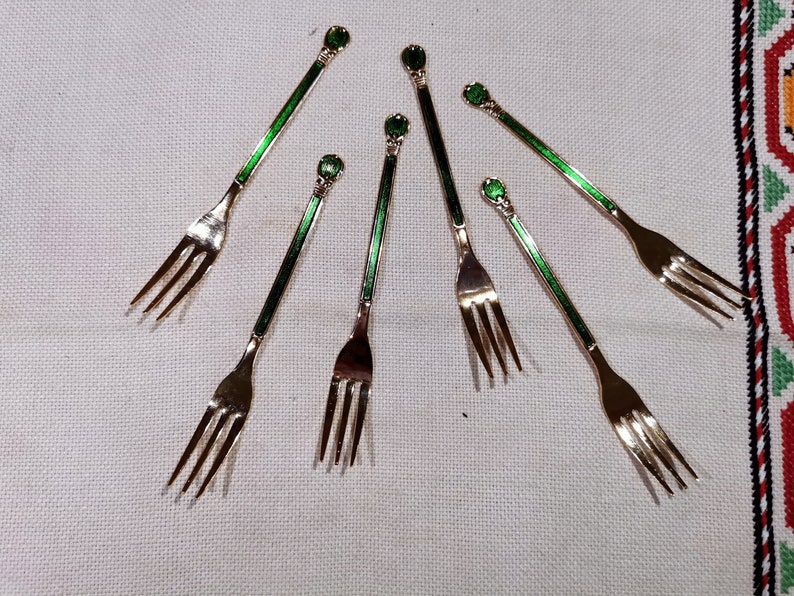 Vintage Mini Forks Japan Antique Rare Find Desert Set of Etsy