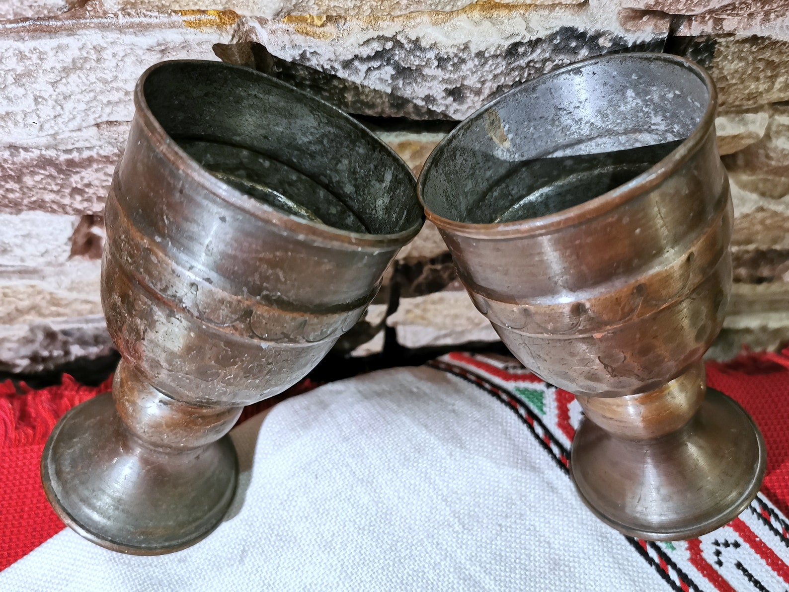 Charming Old Copper Cup Really Old Vintage Turkish Copper Etsy