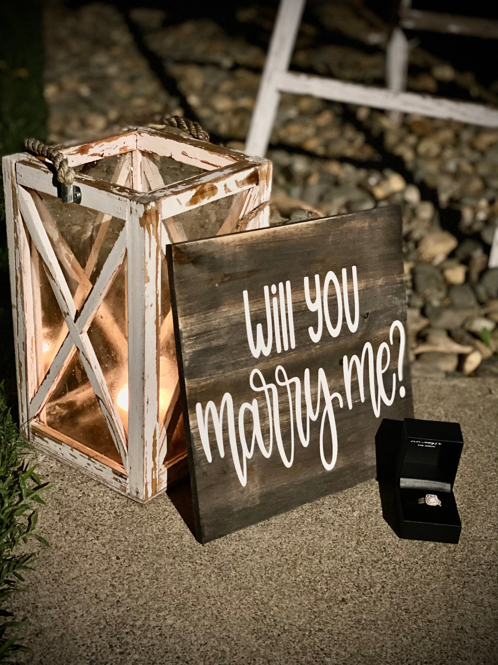 Will You Marry Me wood Proposal Sign - Etsy