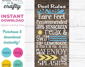 Pool Svg, Pool Svg File, Pool Svg Sign, Pool Rules Svg, Pool Rules Sign Svg, Pool Rules Png, Svg Design, Svg File, Summer Svg, Summer Png