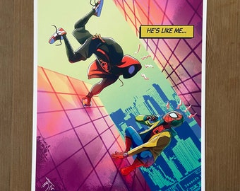 Spider-Man "He's Like Me" A3 Art Print