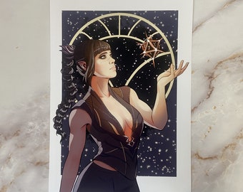 Shadowheart Art Print | Baldur’s Gate 3 Fanart | A4/A5 | Glossy 250gsm Print | Beefbeff Art