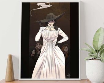 Lady D and Her Daughters – Resident Evil Art Print (A5/A4)