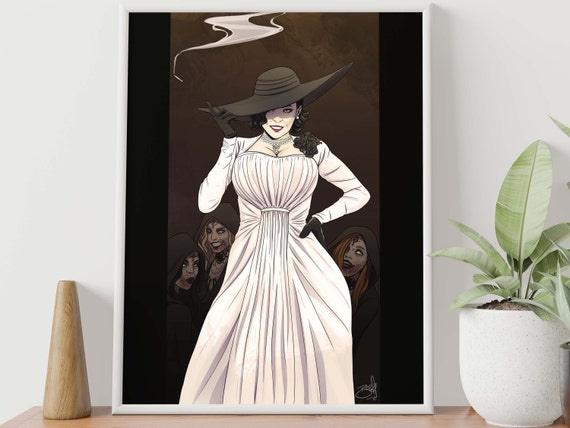 lady d dress resident evil and Her Daughters – Art Print (A4/A5/A6) Sublimation