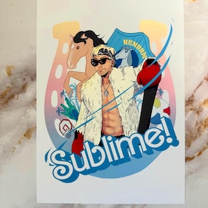 Stampa artistica di Sublime Ken: fan art del film di Barbie