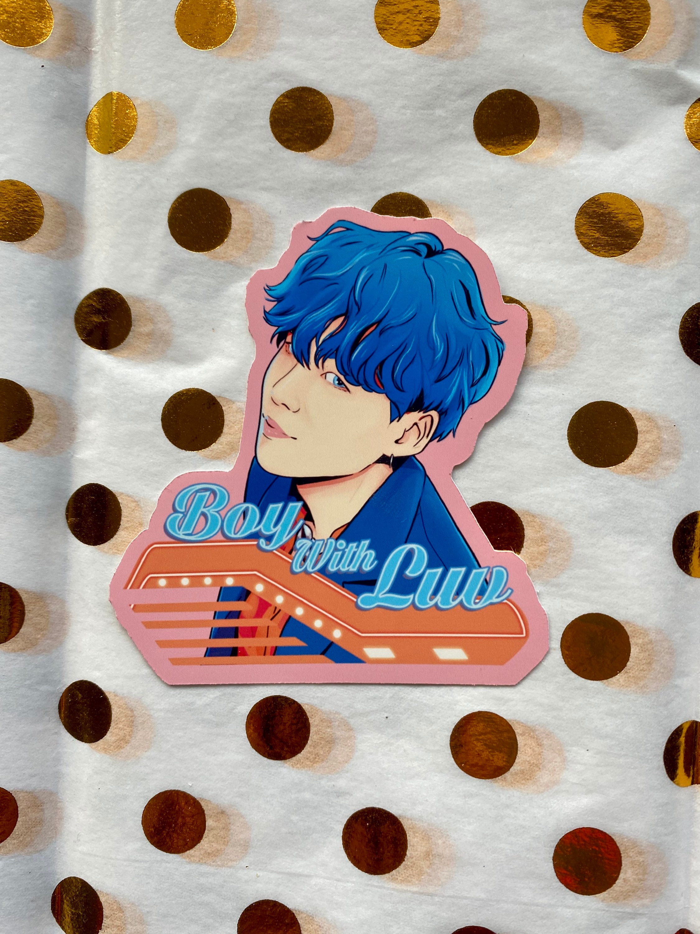 BTS Boy With Luv Sticker Set: Kpop Fanart Decals - Etsy UK