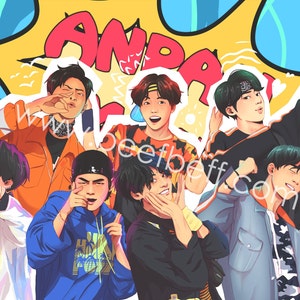 Anpanman Boom A3 Lámina artística