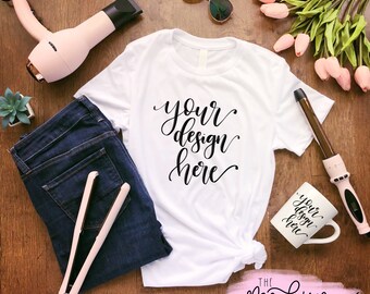 Girly Shirt Mockup Etsy