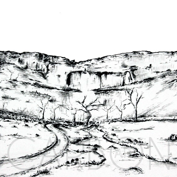Signed Print of Malham Cove in North Yorkshire