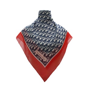 Freeshipping DHL Express Christian Dior monogram zijden sjaal vintage sjaal klein formaat Accessoires Sjaals & omslagdoeken Sjaals Sjaals met muts S1 