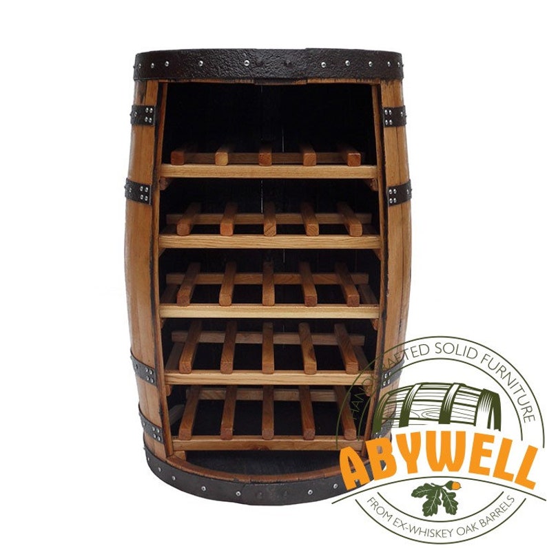 WINE RACK Drink Table Handcrafted Solid Oak Etsy