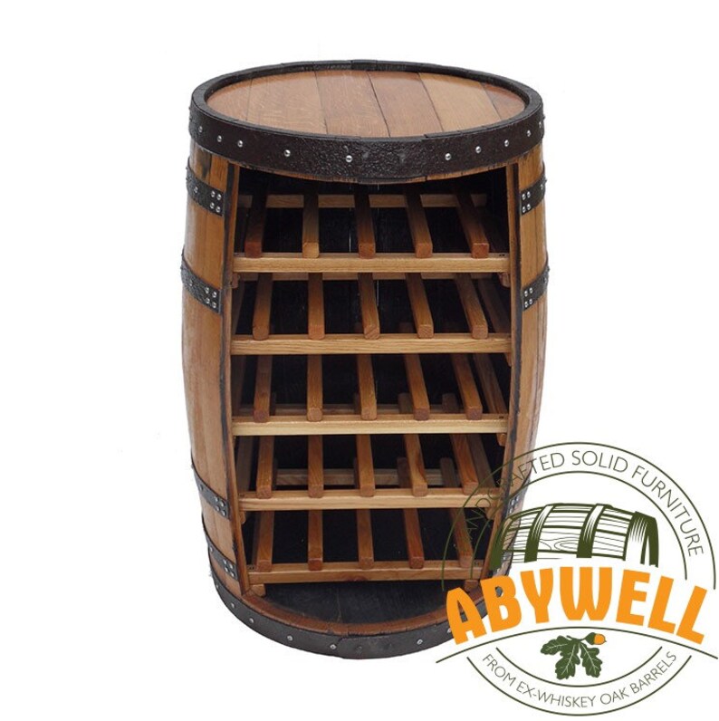 WINE RACK Drink Table Handcrafted Solid Oak Etsy