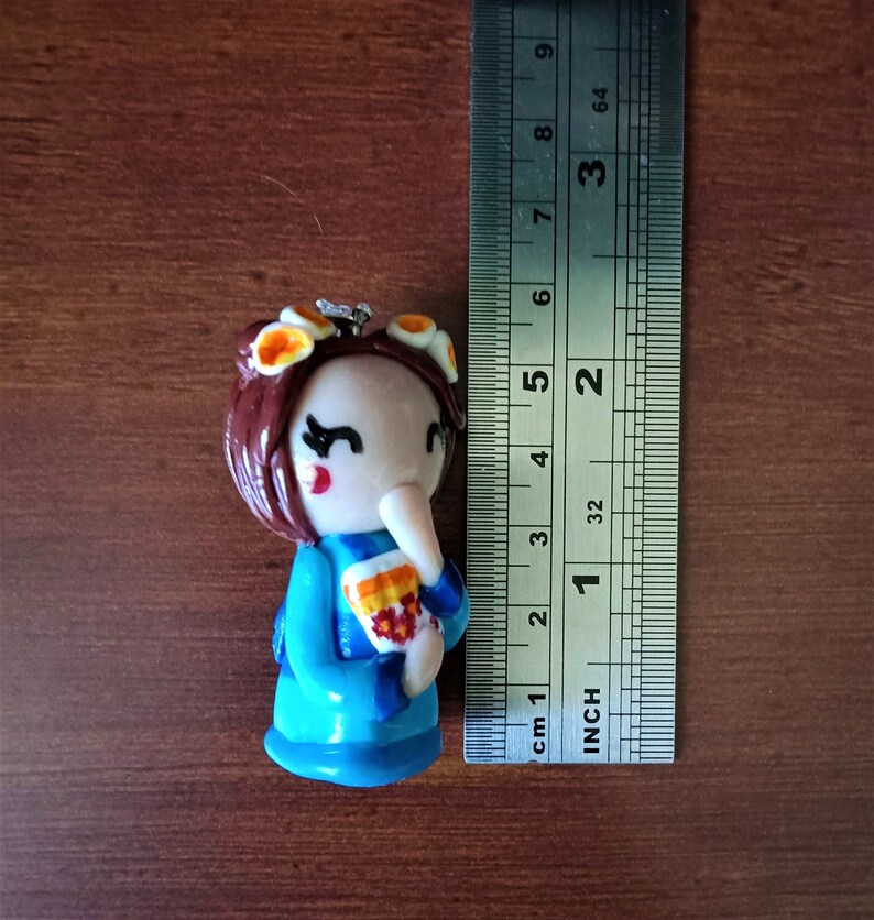 Handmade PendantCharm Miss Kimono