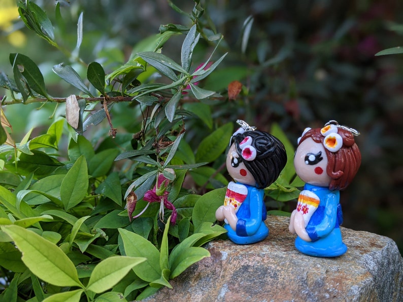 Handmade PendantCharm Miss Kimono