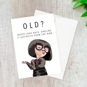 Old Birthday Card // birthday card, funny card, punny card, pun card