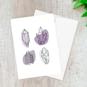 Crystal Card // multipurpose card, simple card, blank card, minimal card, thank you card, birthday card, mother's day card