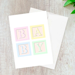 Nouvelle Baby Card // nouvelle carte bébé, carte grossesse, carte drôle, carte punny, carte jeu de mots