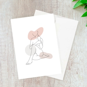 La Femme Card // multipurpose card, simple card, blank card, minimal card, thank you card, birthday card, mother's day card