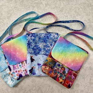 Crossbody-/boodschappentassen voor kinderen als thema Encanto, Elsa, Anna en Olaf