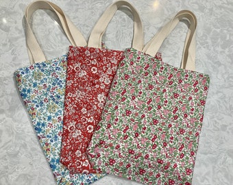 Small Liberty Tote Bags (29cm high, 23cm wide with 5cm base)