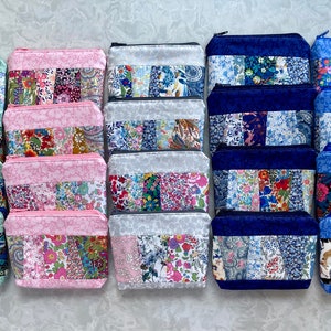 Liberty print small cosmetic purse/pouch