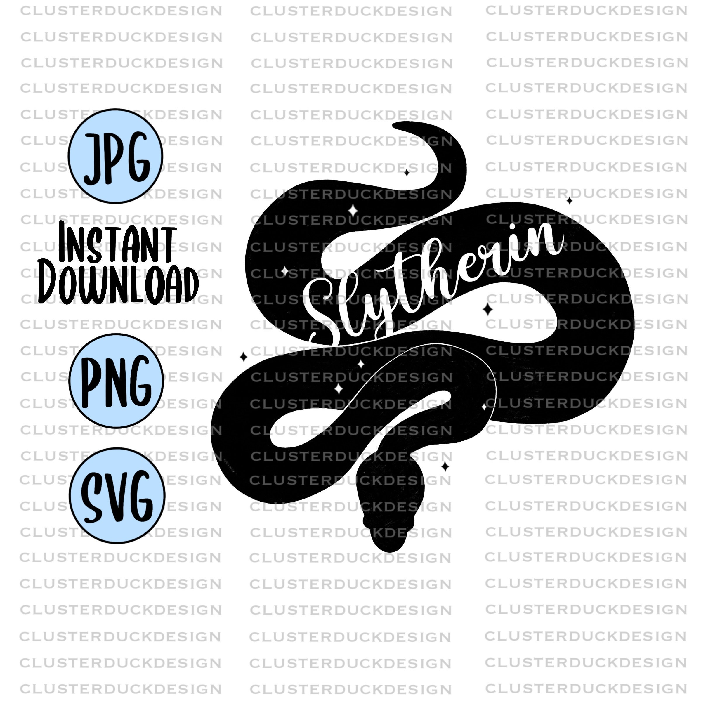Slytherin Harry Potter SVG Design SVG Files for Cricut | Etsy