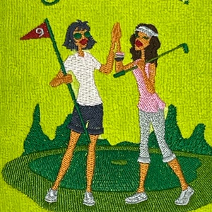 Damen Golfhandtuch für Golfer, alle Gelegenheiten, Qualitäts-Velour