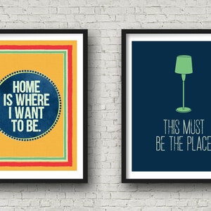 Talking Heads Inspired Poster Prints | Collection Of 2 | 11x14