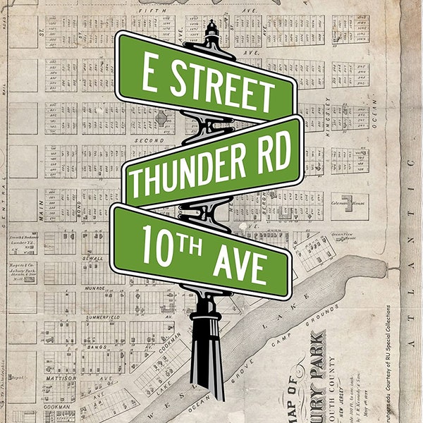 BRUCE SPRINGSTEEN Inspired Poster Print | 11 x 14 | Street Signs | Asbury Park | New Jersey | Thunder Road
